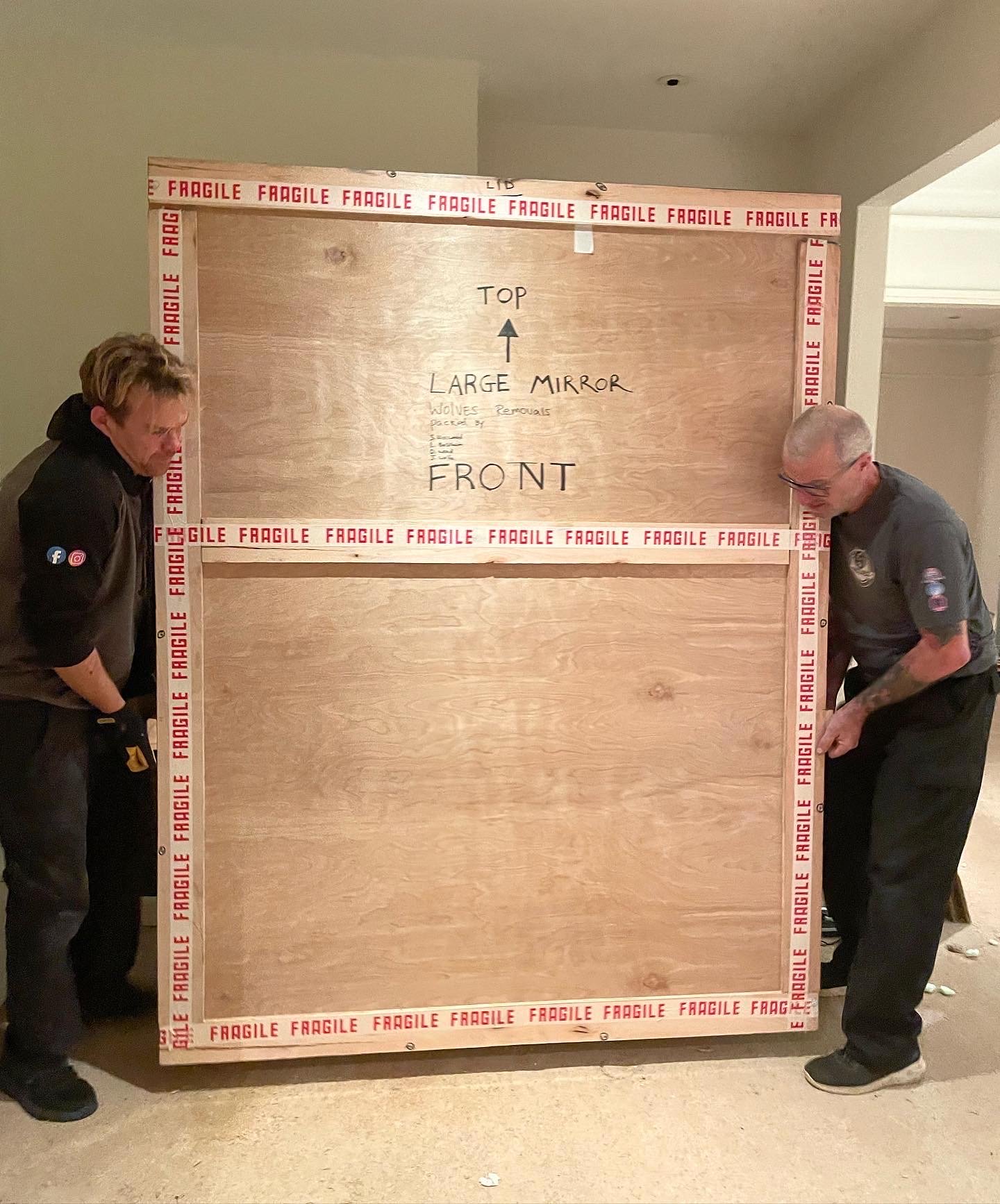 Mirror crate wolves removals