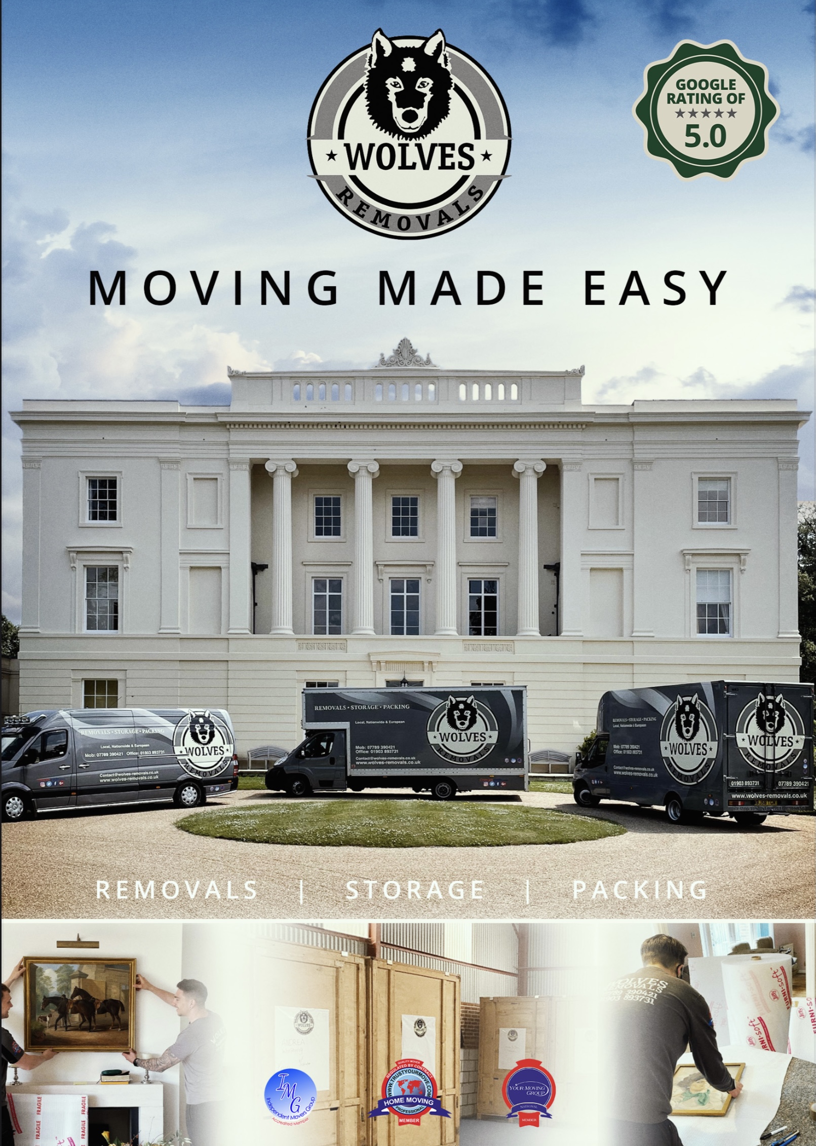 Wolves removals West Sussex house movers 